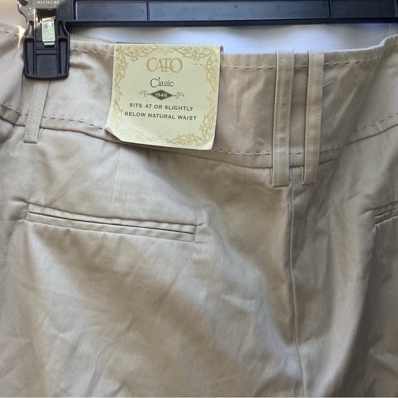 Buy 2 Get 1 Free Cato size 16 tan capris capri pants - Picture 4 of 4